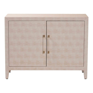 Baxton Studio Baxton Studio Nira Faux Shagreen Storage Cabinet - Stylish 2-Door Sideboard for Modern Living Spaces JY24B281-Beige Faux Shagreen-Cabinet