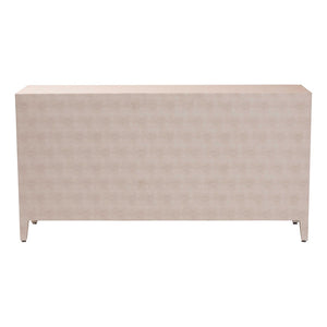 Baxton Studio Baxton Studio Nira Faux Shagreen Sideboard - Chic 3-Door Buffet Cabinet for Modern Dining & Living Spaces JY24B283-Beige Faux Shagreen-Cabinet