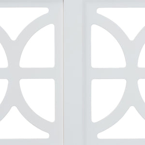 Baxton Studio Baxton Studio Nansen Wood Headboard - Coastal Modern Design with Adjustable Height & Scalloped Frame Full, White MG9811-1-White-HB-Full