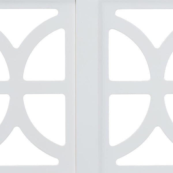 Baxton Studio Baxton Studio Nansen Wood Headboard - Coastal Modern Design with Adjustable Height & Scalloped Frame Full, White MG9811-1-White-HB-Full