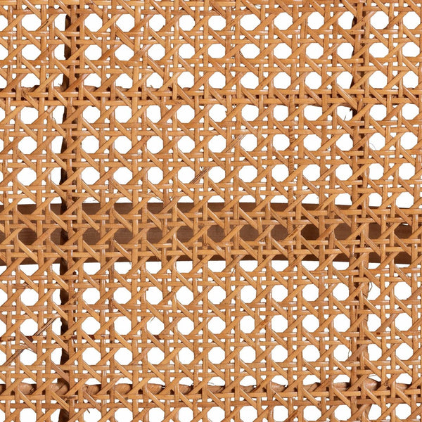 Baxton Studio bali Elsa Natural Rattan Dining Chair - Handcrafted Coastal Boho Side Chair with Plush Cushion Comfort Elsa-KYG-Light Honey Rattan-Cushion-DC