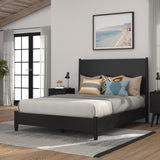 IDEAZ Black Contemporary Bed Black 1451APB