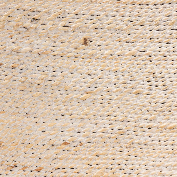 Baxton Studio bali Ridley Seagrass Dining Chair - Handcrafted Mahogany Frame, Coastal Accent Chair with Cushion MD-39833 Ridley-White Wash-Cushion-DC