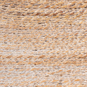 Baxton Studio bali Ridley Seagrass Bar Stool - Elegant Mahogany Frame with Cushioned Seat for Coastal Comfort MD-39835 Ridley-White Wash-Cushion-BS