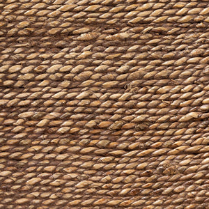 Baxton Studio bali Ridley Seagrass Counter Stool - Coastal Charm with Mahogany Frame, Cushioned Seat & Footrest MD-39834 Ridley-Brown Wash-Cushion-CS