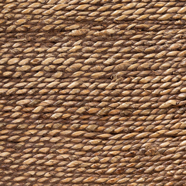 Baxton Studio bali Ridley Seagrass Counter Stool - Coastal Charm with Mahogany Frame, Cushioned Seat & Footrest MD-39834 Ridley-Brown Wash-Cushion-CS