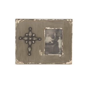 Zentique Wood Handcrafted Photo Frame with Natural Finish, Sturdy MDF Backing, Tabletop Display Charm W8.5 x H10 x D0.5 1453-3