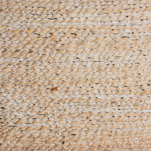 Baxton Studio bali Jasper Seagrass Counter Stool - Stylish Wingback Design with Mahogany Frame for Coastal Charm MD-39837 Jasper-White Wash-Cushion-CS