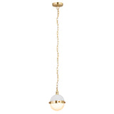 Harmelin 7'' Wide 1-Light Mini Pendant - White 14534/1 Elk Lighting