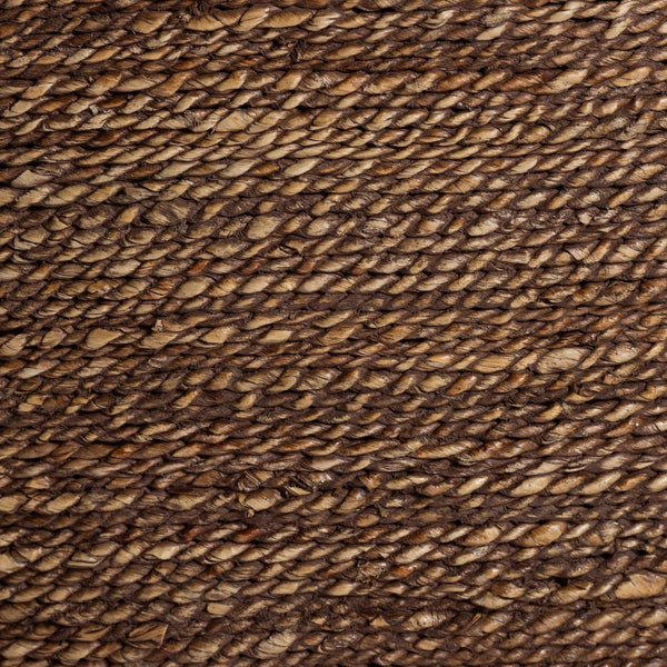 Baxton Studio bali Seagrass Counter Stool with Wingback & Cushioned Seat - Coastal Mahogany Frame for Kitchen Use MD-39837 Jasper-Brown Wash-Cushion-CS