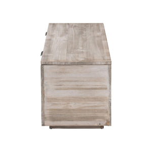 Baxton Studio bali Alvaro Wood Storage Trunk - Modern Farmhouse Blanket Chest & Versatile Seating for Home Decor Alvaro-White Wash-Wooden-Bench-Boxed