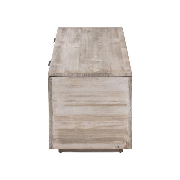 Baxton Studio bali Alvaro Wood Storage Trunk - Modern Farmhouse Blanket Chest & Versatile Seating for Home Decor Alvaro-White Wash-Wooden-Bench-Boxed