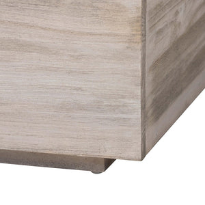 Baxton Studio bali Alvaro Wood Storage Trunk - Modern Farmhouse Blanket Chest & Versatile Seating for Home Decor Alvaro-White Wash-Wooden-Bench-Boxed