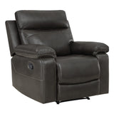 OSP Home Furnishings Bryson Recliner  Charcoal