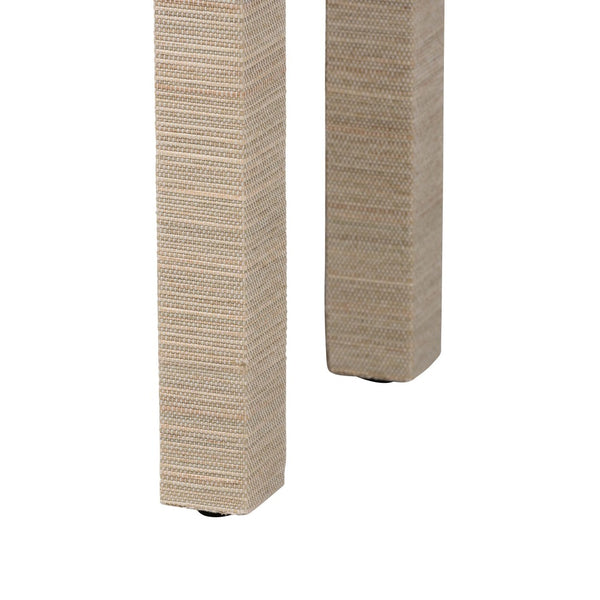 Baxton Studio bali Noah Grasscloth Console Table - Chic 2-Drawer Entryway Accent with Gold Ring Pulls, Beige Finish Noah 2 DW-Beige-Grasscloth-Console Table