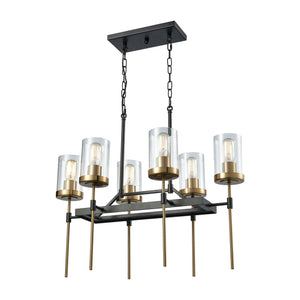 North Haven 27'' Wide 6-Light Chandelier - Oil Rubbed Bronze 14551/6 Elk Lighting