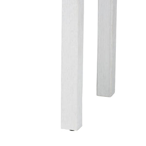 Baxton Studio bali Gale Natural Grasscloth Console Table – Stylish Two-Tier Entryway Table with Open Shelf Design Gale-White-Console Table