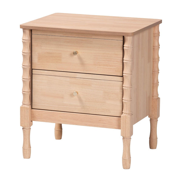 Baxton Studio Baxton Studio Laurent 4-Piece Cottage Farmhouse Bedroom Set - Stylish Queen Bed, Dresser & Nightstands Femi-Beech-Queen 4PC Bedroom Set