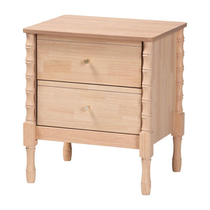 Baxton Studio Baxton Studio Laurent 5-Piece Bedroom Set - Charming Spindle Bed, Dresser, Chest & Nightstands Candis-Beech-Queen 5PC Bedroom Set