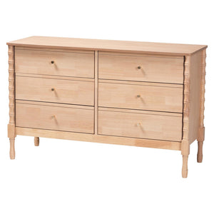 Baxton Studio Baxton Studio Laurent Cottage Farmhouse 4-Piece Bedroom Set - Spindle Bed, Dresser, Chest & Nightstand Candis-Beech-Queen 4PC Bedroom Set