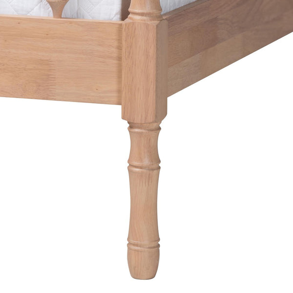 Baxton Studio Baxton Studio Laurent Platform Bed - Stylish Bamboo-Inspired Spindle Frame for Cozy Bedrooms, Queen MG0258-Beech-Queen