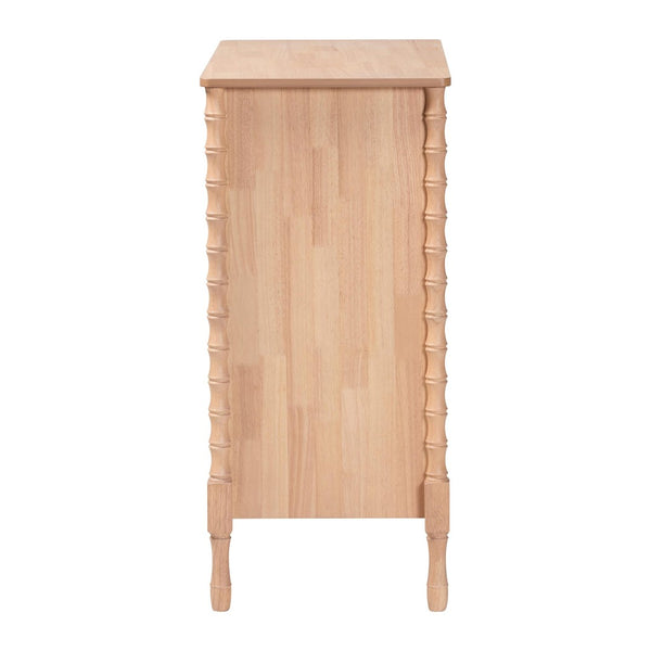 Baxton Studio Baxton Studio Laurent Chest - Stylish 4-Drawer Organizer with Bamboo Legs for Chic Bedroom Storage MG9017-Beech-4DW-Chest