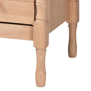 Baxton Studio Baxton Studio Laurent Chest - Stylish 4-Drawer Organizer with Bamboo Legs for Chic Bedroom Storage MG9017-Beech-4DW-Chest