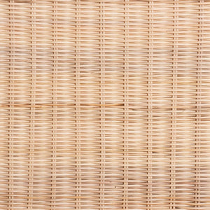 Baxton Studio bali Weyman Scalloped Rattan End Table - Handwoven Coastal Boho Accent with Removable Tray & Shelf WS158-Natural Rattan-ET