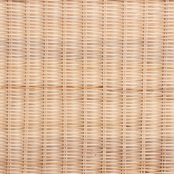 Baxton Studio bali Weyman Scalloped Rattan End Table - Handwoven Coastal Boho Accent with Removable Tray & Shelf WS158-Natural Rattan-ET