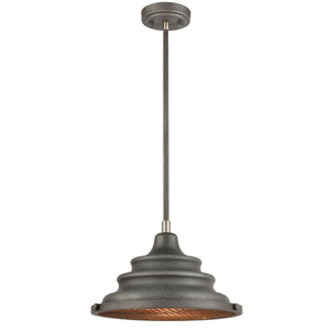 Carbondale 14'' Wide 1-Light Pendant - Slate Mist 14585/1 Elk Lighting