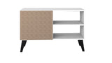 Manhattan Comfort Amsterdam Mid-Century Modern TV Stand White 145AMC205