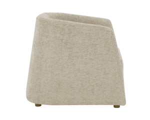 Sunpan Serenade Lounge Chair - Striking Round Design in Stylish Upholstery for a Stunning Home Accent Husky Beach