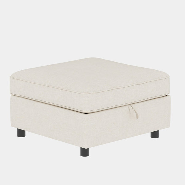 English Elm Love Seat Compact Mid Century Modern Sofa with Hidden Storage for Bedroom or Dorm Beige W680S00138
