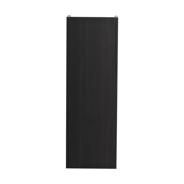English Elm 12 Inch Narrow Wall Mounted Cabinet Soft Close Door Dark Oak Finish Bathroom Storage W1972P457985