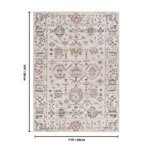 English Elm Oxford Traditional Polyester Area Rug Stain Resistant Living Room Floor Accent B186P428893