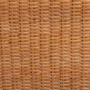 Baxton Studio Bali Abia Natural Rattan Dining Chairs (2) — Handwoven Bow-Back, Removable Cushions, Coastal Flair Abia/Bow Tie-Light Honey Rattan-Cushion-DC