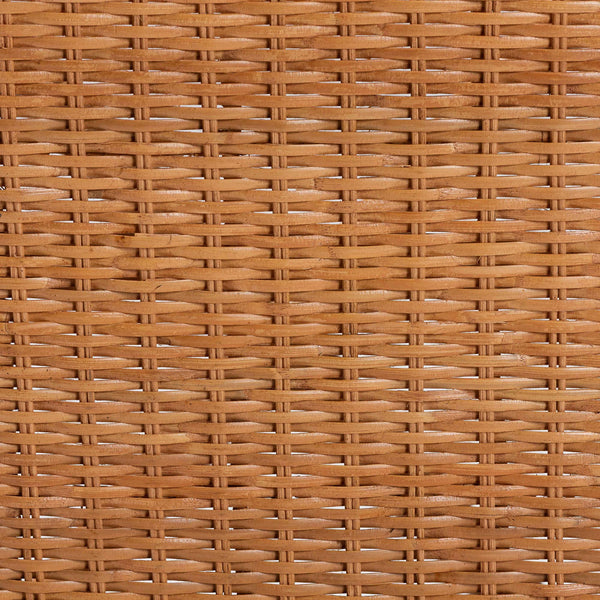 Baxton Studio Bali Abia Natural Rattan Dining Chairs (2) — Handwoven Bow-Back, Removable Cushions, Coastal Flair Abia/Bow Tie-Light Honey Rattan-Cushion-DC