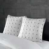 INK+IVY Jane Casual Embroidered Euro Sham II11-600 White