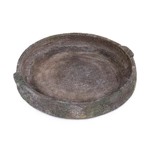 Zentique Distressed Stoneware Platter 16.5" x 15.5" – Rustic Distressed Finish, Durable Chip-Resistant Centerpiece PMID 14618L B17