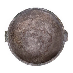 Zentique Distressed Platter 13.5" Stoneware Rustic Serving Bowl with Hand-Distressed Glaze, Farmhouse Centerpiece 14618S B17