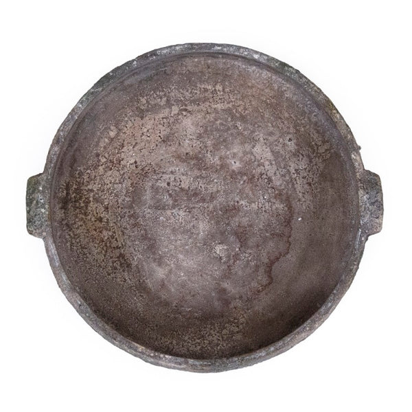 Zentique Distressed Platter 13.5" Stoneware Rustic Serving Bowl with Hand-Distressed Glaze, Farmhouse Centerpiece 14618S B17
