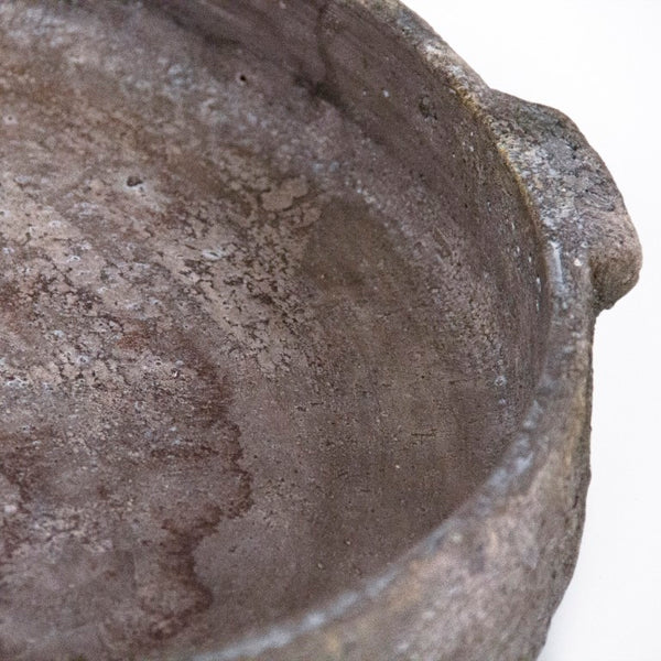 Zentique Distressed Platter 13.5" Stoneware Rustic Serving Bowl with Hand-Distressed Glaze, Farmhouse Centerpiece 14618S B17