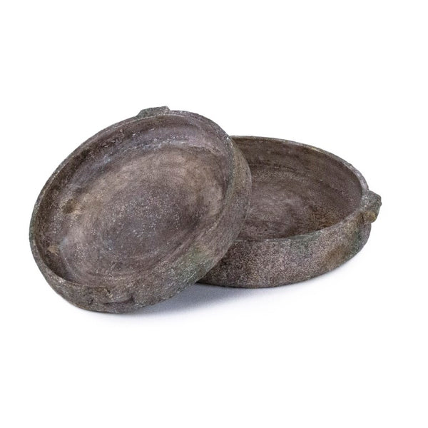Zentique Distressed Stoneware Platter 16.5" x 15.5" – Rustic Distressed Finish, Durable Chip-Resistant Centerpiece PMID 14618L B17
