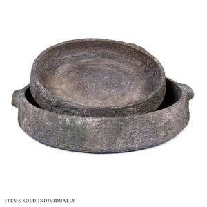 Zentique Distressed Stoneware Platter 16.5" x 15.5" – Rustic Distressed Finish, Durable Chip-Resistant Centerpiece PMID 14618L B17