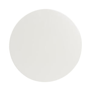 Baxton Studio Baxton Studio Sally Round Nightstand - Mid-Century Stylish Side Table with Open Shelf, Fully Assembled White KL-1739-Sally Round-White/Wooden-NS