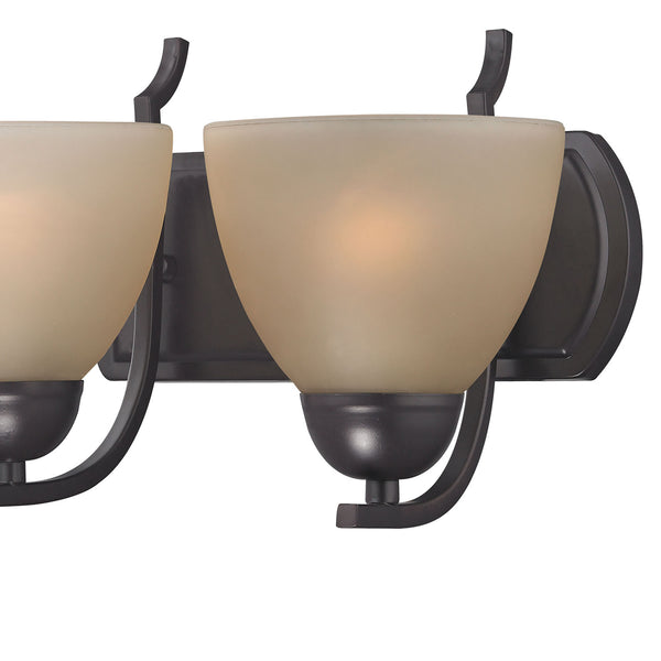 Thomas Lighting Kingston Two Light Vanity Fixture with Bell Glass Shades for Bathroom Elegance Bronze 20 inches 1463BB/10