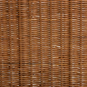 Baxton Studio Bali Papina Natural Rattan Pet Bed With Scalloped Sides, Handwoven Boho Lounge With Cushion Light Honey DC1122-Natural Rattan-Sm-Cushion-Pet Bed