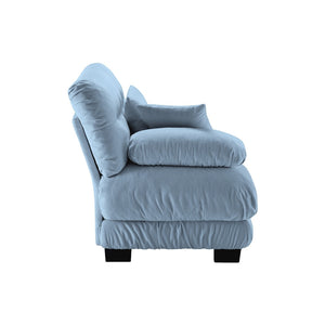 English Elm Pariss Modular Left Sectional Sofa in Breathable Chenille with Thick Foam Cushions W714P284884