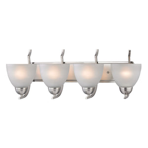 Thomas Lighting Kingston Two Light Vanity Fixture with Bell Glass Shades for Bathroom Elegance Silver 29 inches 1464BB/20