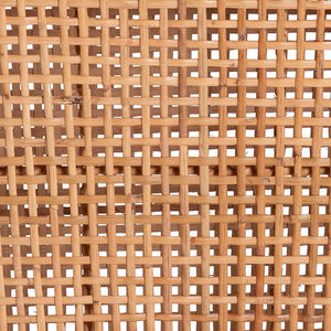 Baxton Studio bali Lesia Handwoven Rattan Counter Stool - Coastal Boho Kitchen Seating with Plush Cushion & Mahogany Frame Lesia-MDN-Mahogany-Cushion-CS